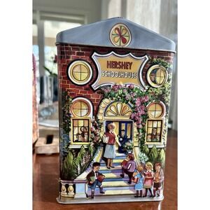 Hershey Village Series 3D Canister #2 Schoolhouse  2000 Hershey Collectible Tin